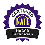 NATE HVAC Technician badge